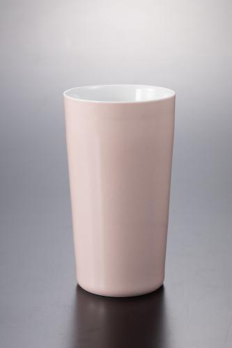 陶器製真空2層構造タンブラー(ピンク)
